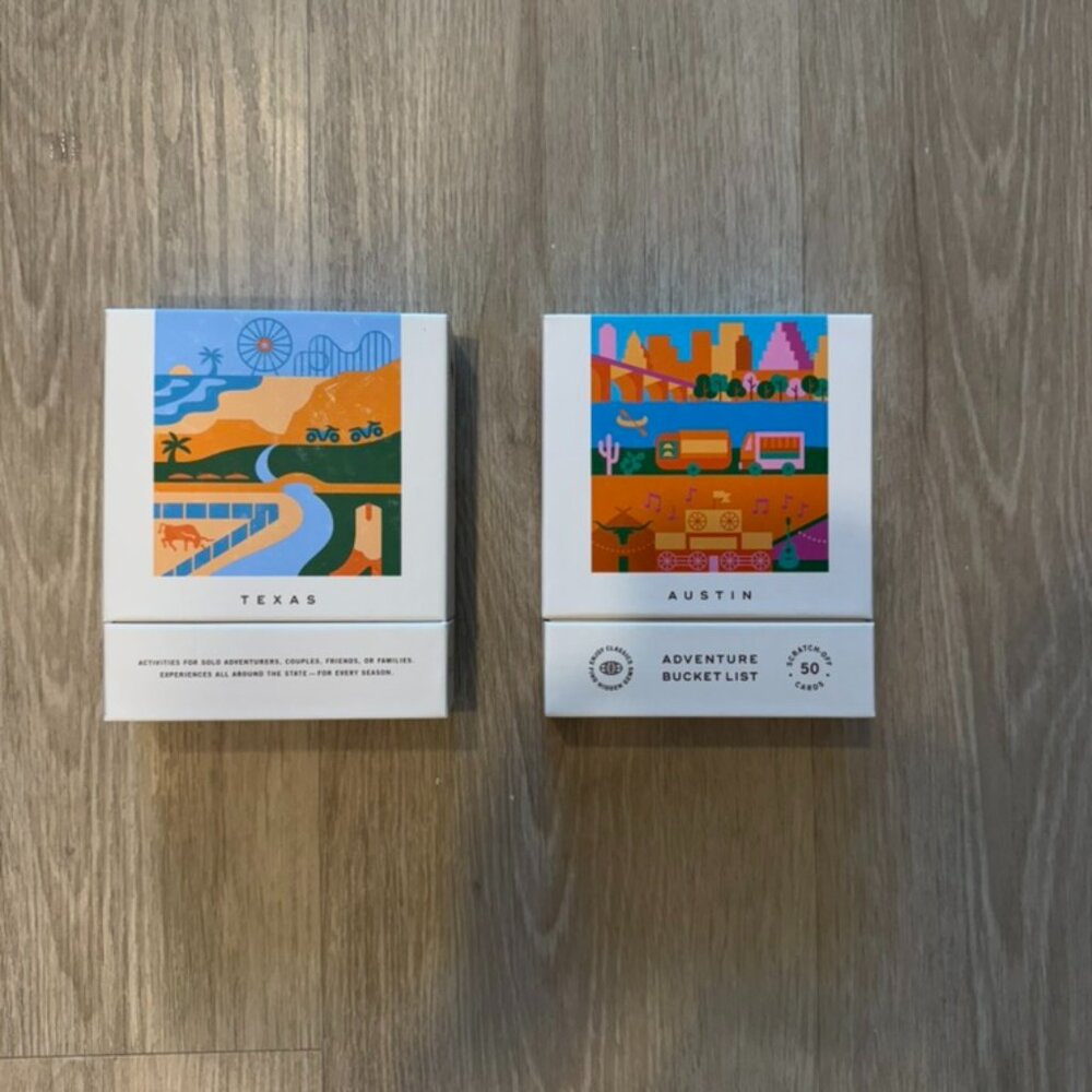 The Adventure Challenge Texas + Austin Bucket List Cards NEW $130 Retail Bundle